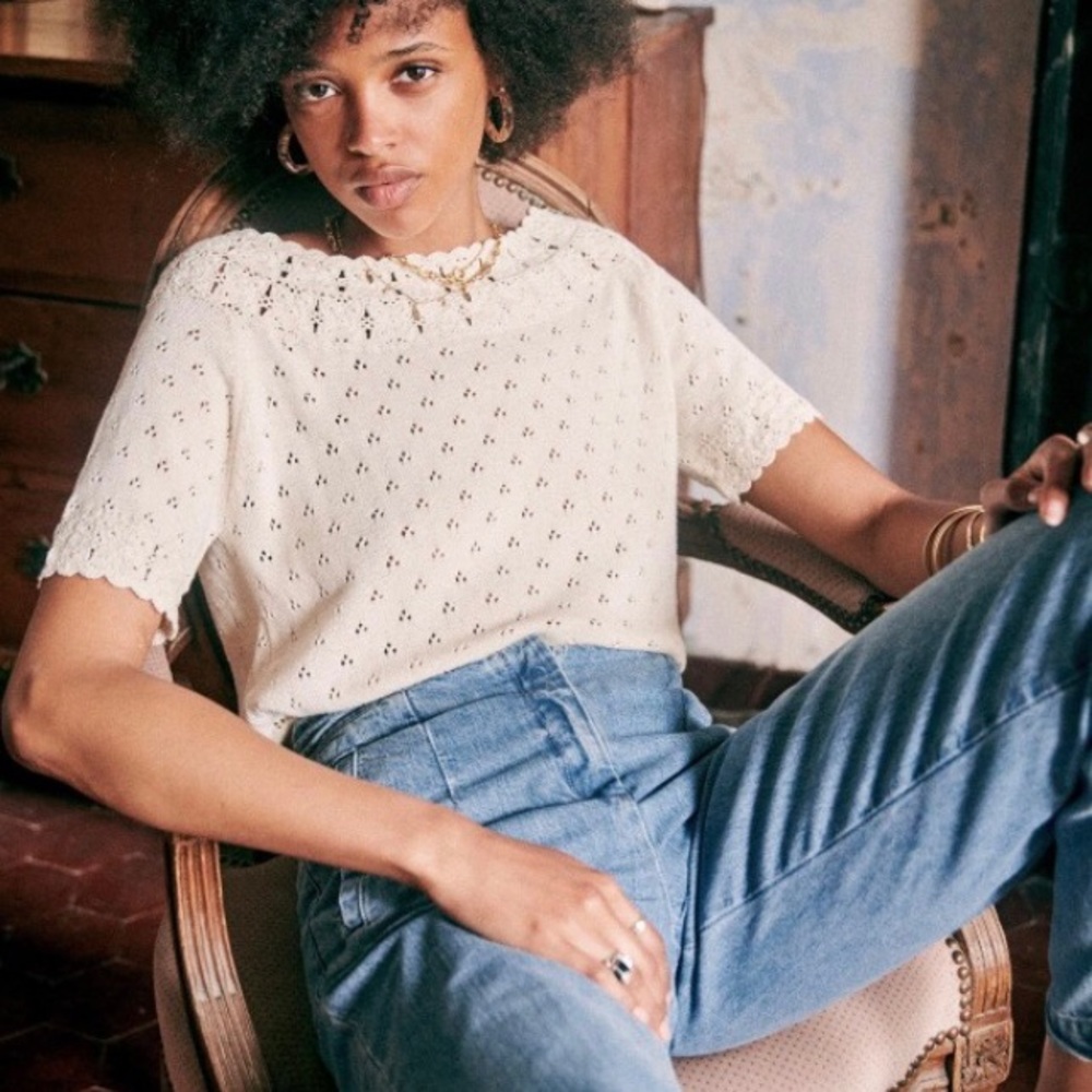 Sezane Bertille knit top
